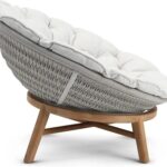 Aruna Rattan Teak Lounge Chair - Natural Finish - Image 3