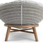 Aruna Rattan Teak Lounge Chair - Natural Finish - Image 4