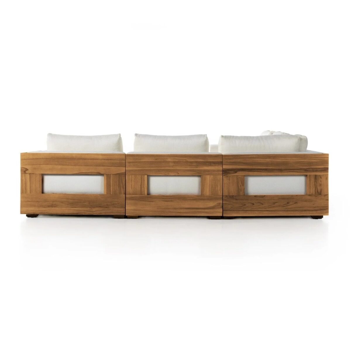 Laras Teak Modular Sofa - Natural Beige Finish - Image 4