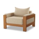 Laras Teak Modular Sofa - Natural Beige Finish - Image 3