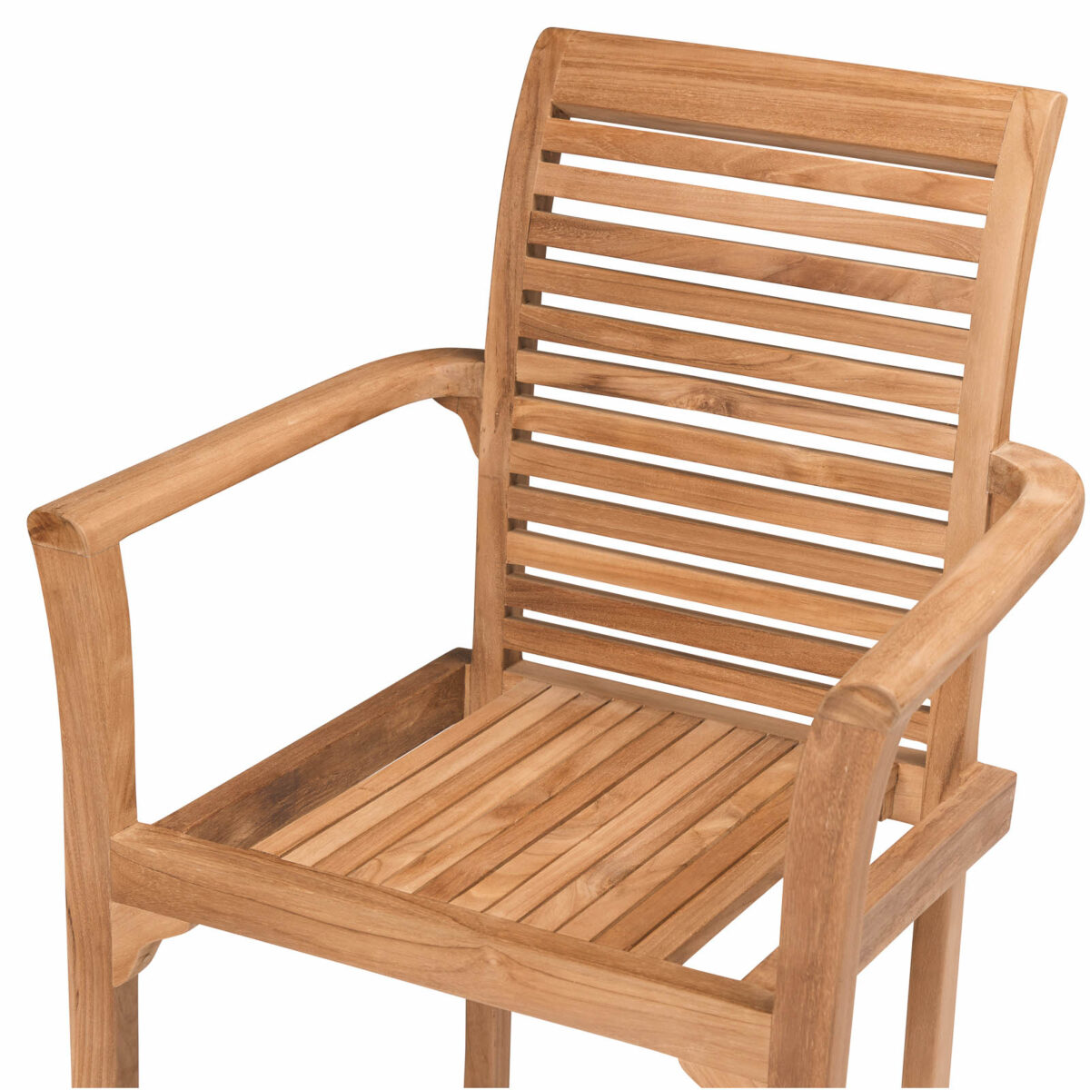 Meira Teak Dining Chair - Natural Finish - Image 2