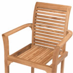 Meira Teak Dining Chair - Natural Finish - Image 2