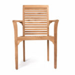 Meira Teak Dining Chair - Natural Finish - Image 3
