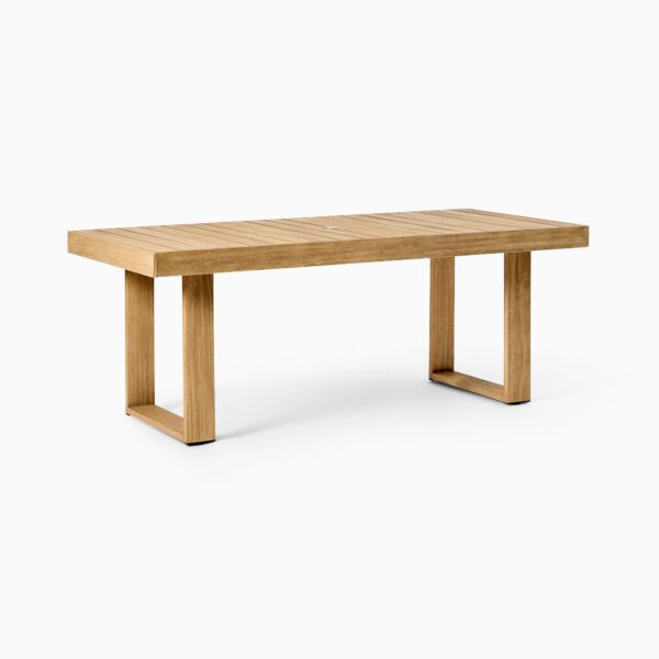 Bali Teak Outdoor Dining Table - Natural Finish