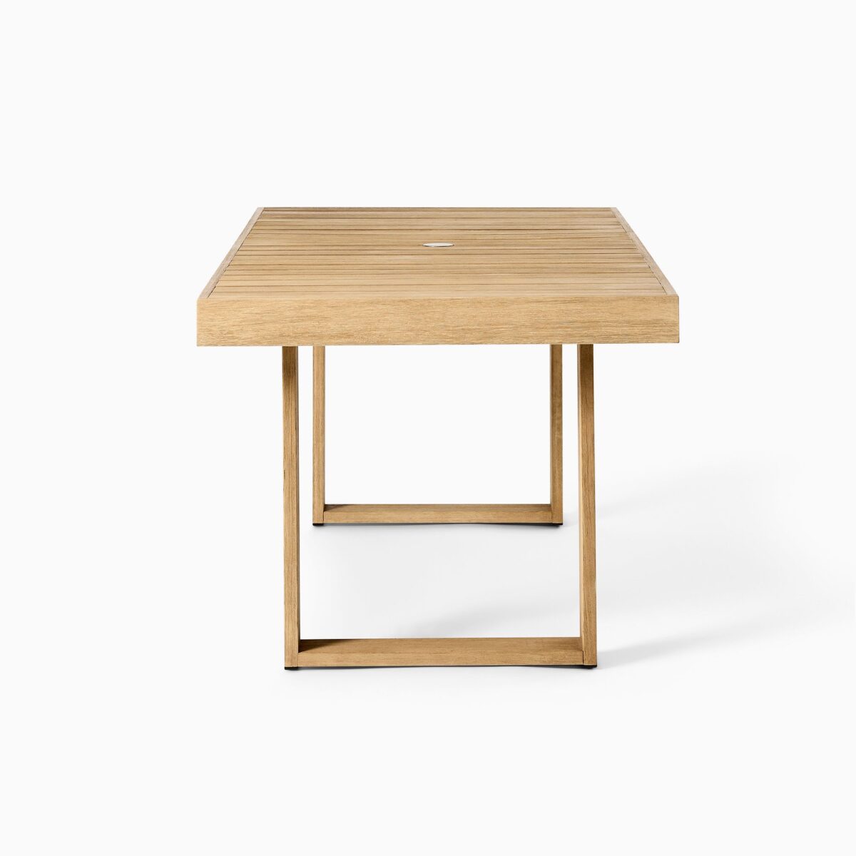 Bali Teak Outdoor Dining Table - Natural Finish - Image 3