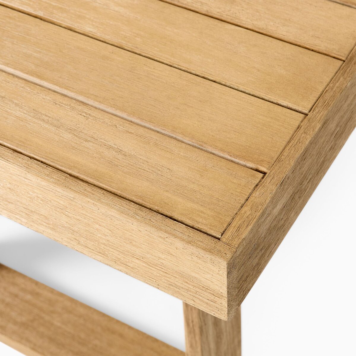 Bali Teak Outdoor Dining Table - Natural Finish - Image 5