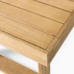 Bali Teak Outdoor Dining Table - Natural Finish - Image 5