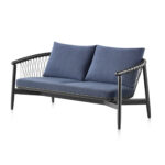 Bali Rope Lounge Sofa - Midnight Blue Finish