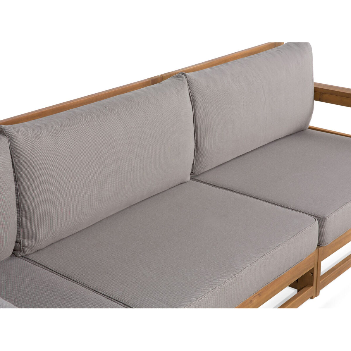 Mahesa Teak Outdoor Sofa Set - Natural Finish - Image 4