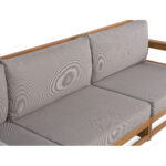 Mahesa Teak Outdoor Sofa Set - Natural Finish - Image 4