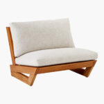 Arka Teak Lounge Chair - Natural Finish