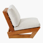 Arka Teak Lounge Chair - Natural Finish - Image 3