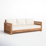 Mahesa Teak Outdoor Sofa - Natural Finish