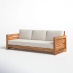 Mahesa Teak Outdoor Sofa - Natural Finish - Image 4