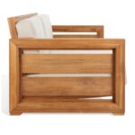 Mahesa Teak Outdoor Sofa - Natural Finish - Image 3