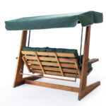 Nadia Teak Swing with Canopy - Natural Finish - Image 4