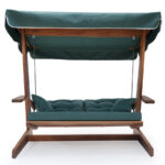 Nadia Teak Swing with Canopy - Natural Finish - Image 3