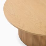 Citra Round Coffee Table - Natural Oak Finish - Image 2