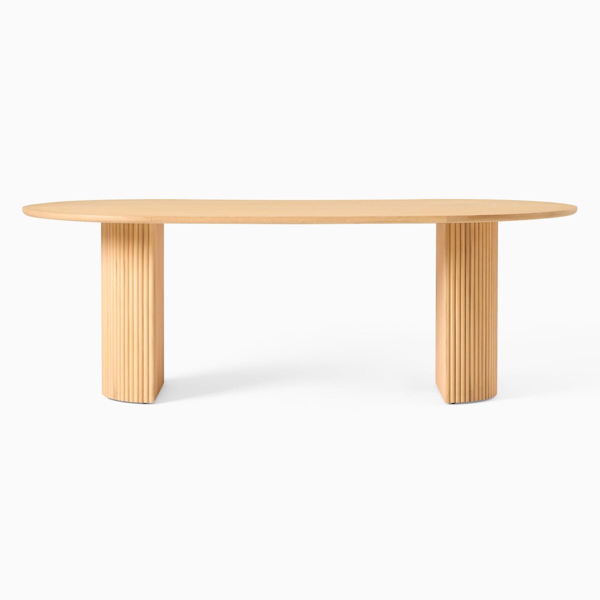 Java Teak Oval Pedestal Dining Table - Image 3