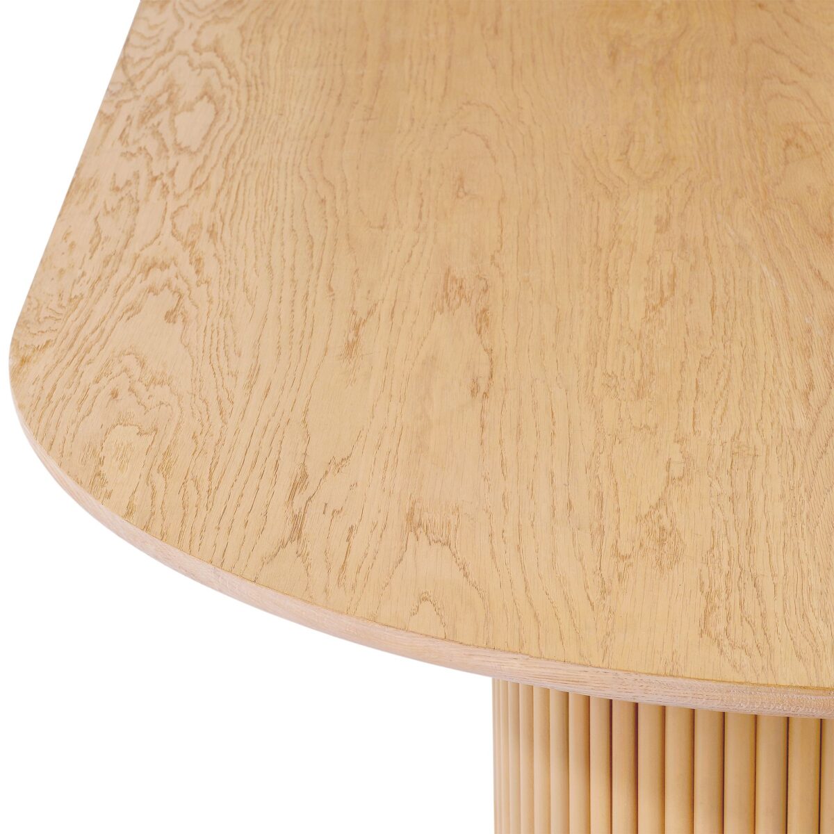 Java Teak Oval Pedestal Dining Table - Image 5