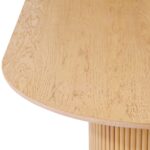 Java Teak Oval Pedestal Dining Table - Image 5