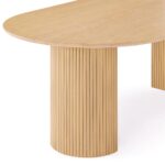 Java Teak Oval Pedestal Dining Table - Image 2