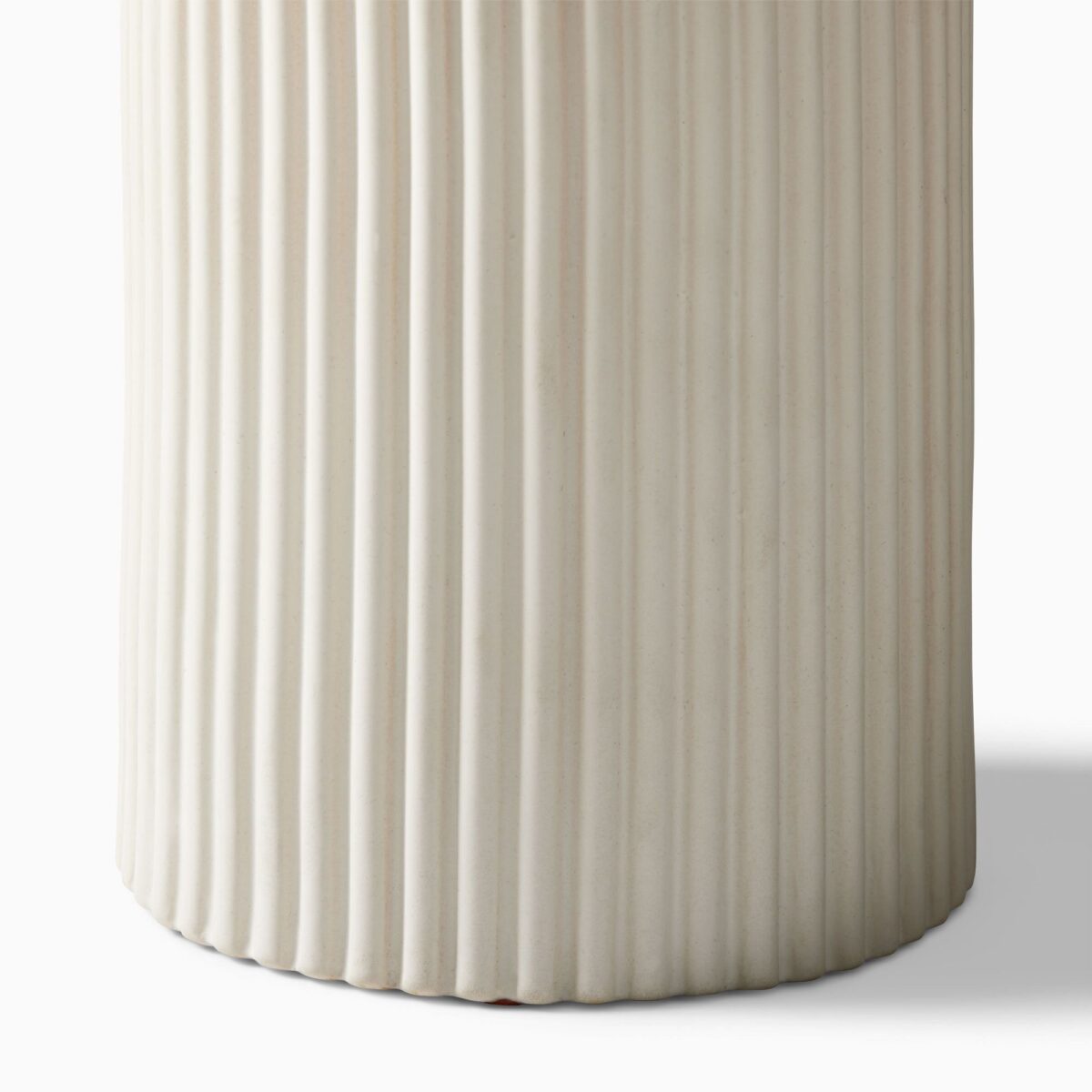 Ganesha Fluted Drink Table - Ivory Finish - Image 4