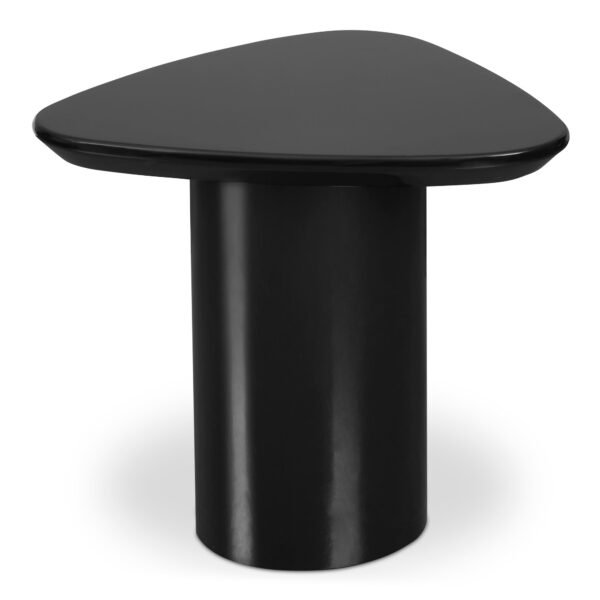 Brata Teak Side Table - Black Finish