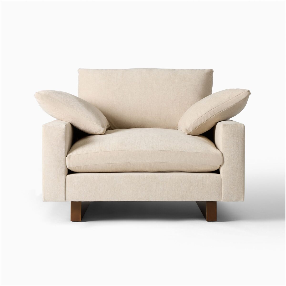 Harmony Teak Lounge Chair - Beige Finish - Image 2