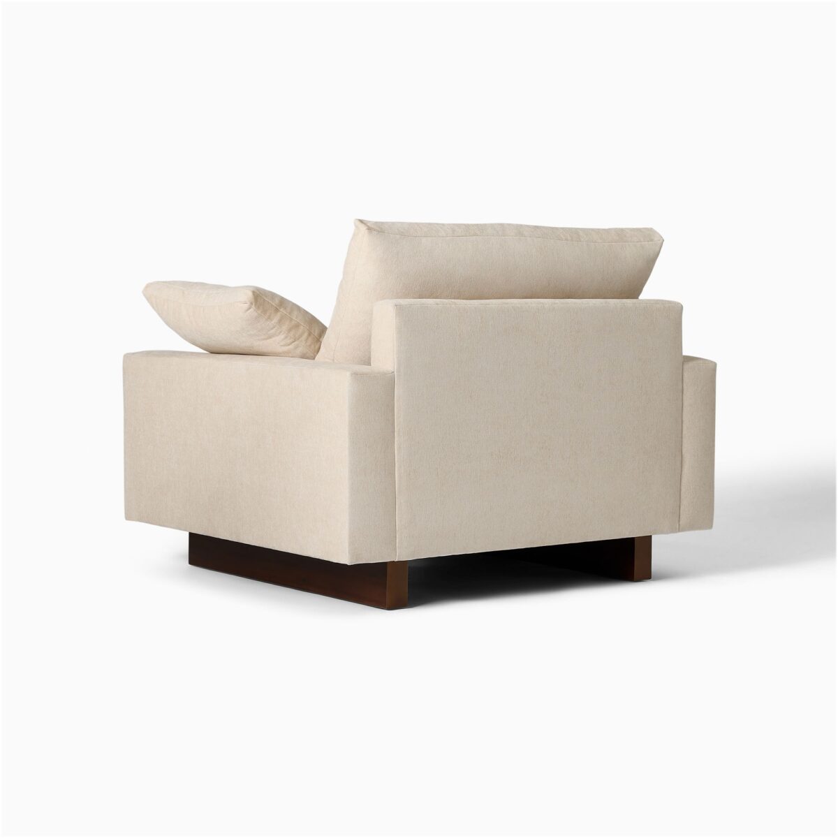 Harmony Teak Lounge Chair - Beige Finish - Image 4