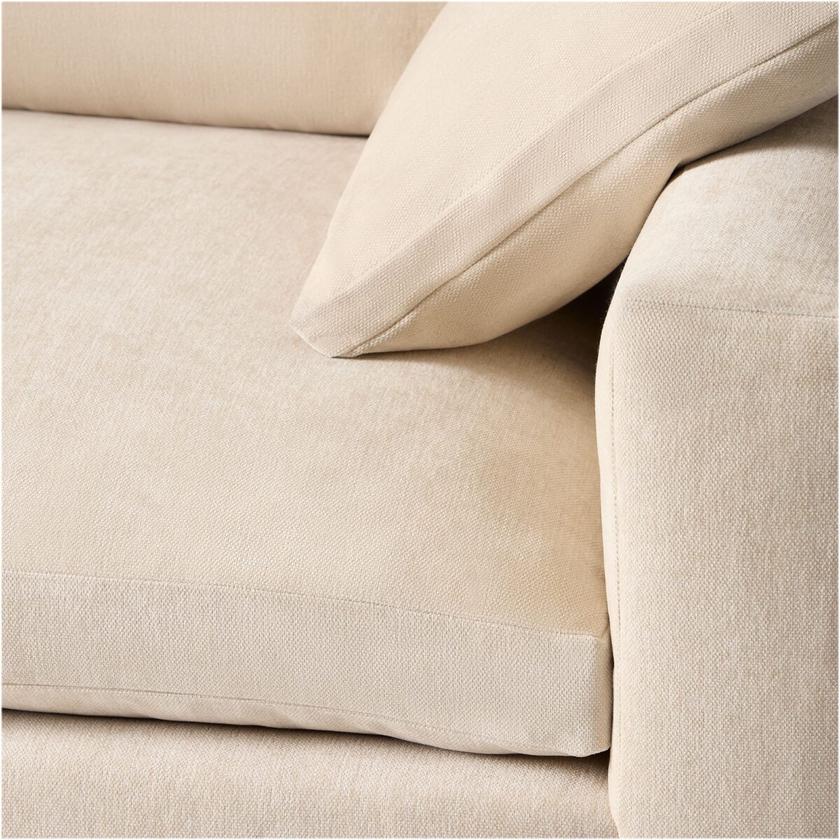 Harmony Teak Lounge Chair - Ivory Finish - Image 5