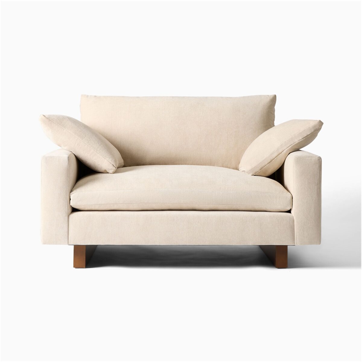 Harmony Teak Lounge Chair - Ivory Finish - Image 3