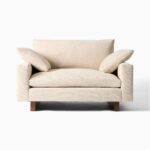 Harmony Teak Lounge Chair - Ivory Finish - Image 3