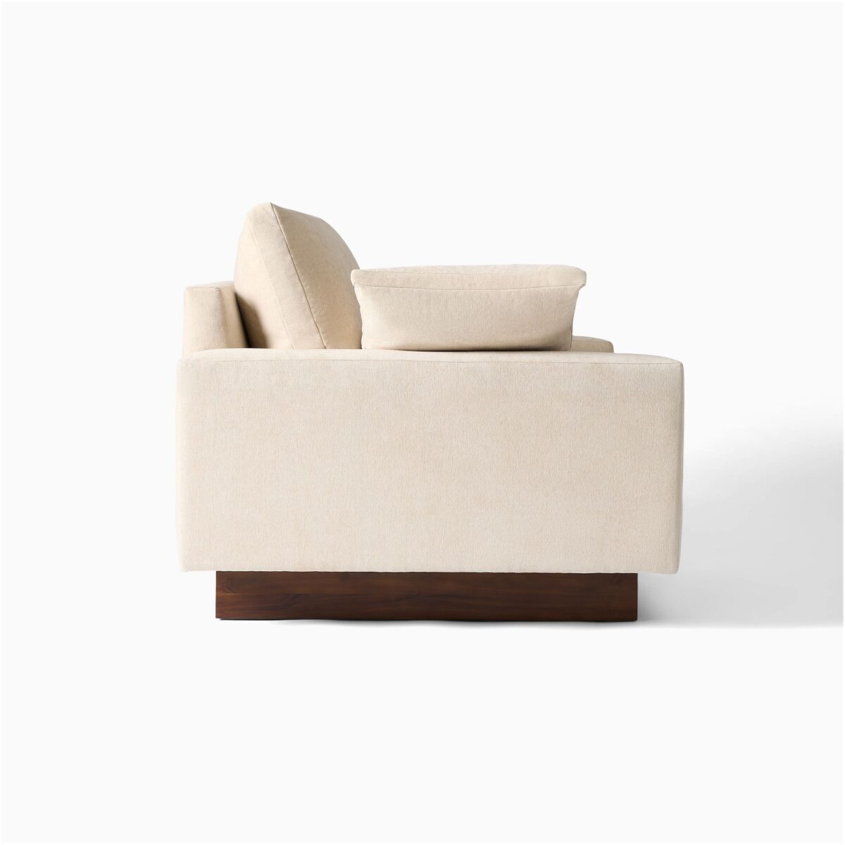 Harmony Teak Lounge Chair - Ivory Finish - Image 2