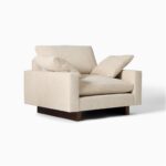 Harmony Teak Lounge Chair - Beige Finish - Image 6