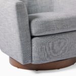 Ayu Swivel Chair - Grey Finish - Image 4