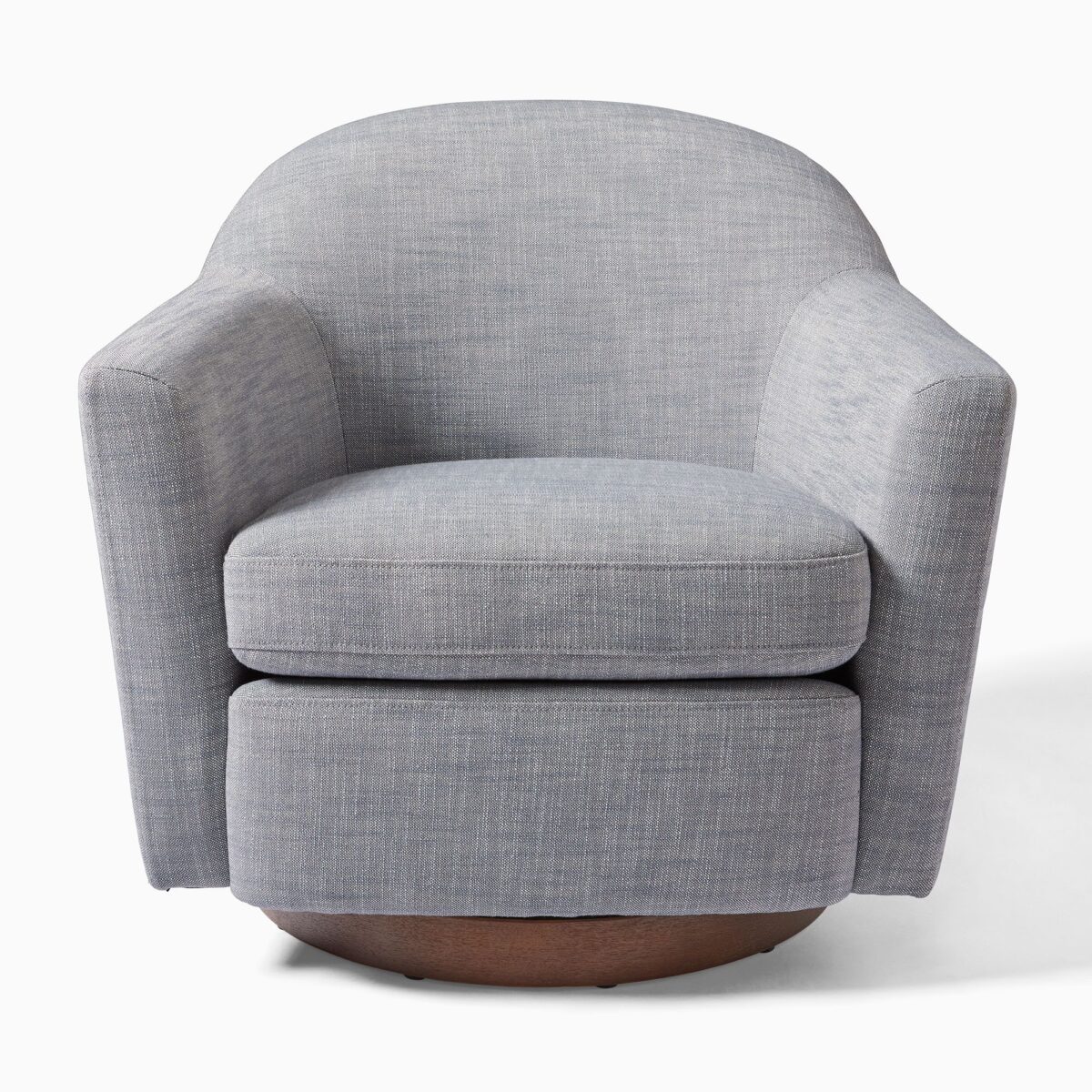 Ayu Swivel Chair - Grey Finish - Image 2