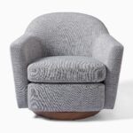 Ayu Swivel Chair - Grey Finish - Image 2