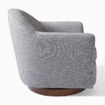 Ayu Swivel Chair - Grey Finish - Image 3