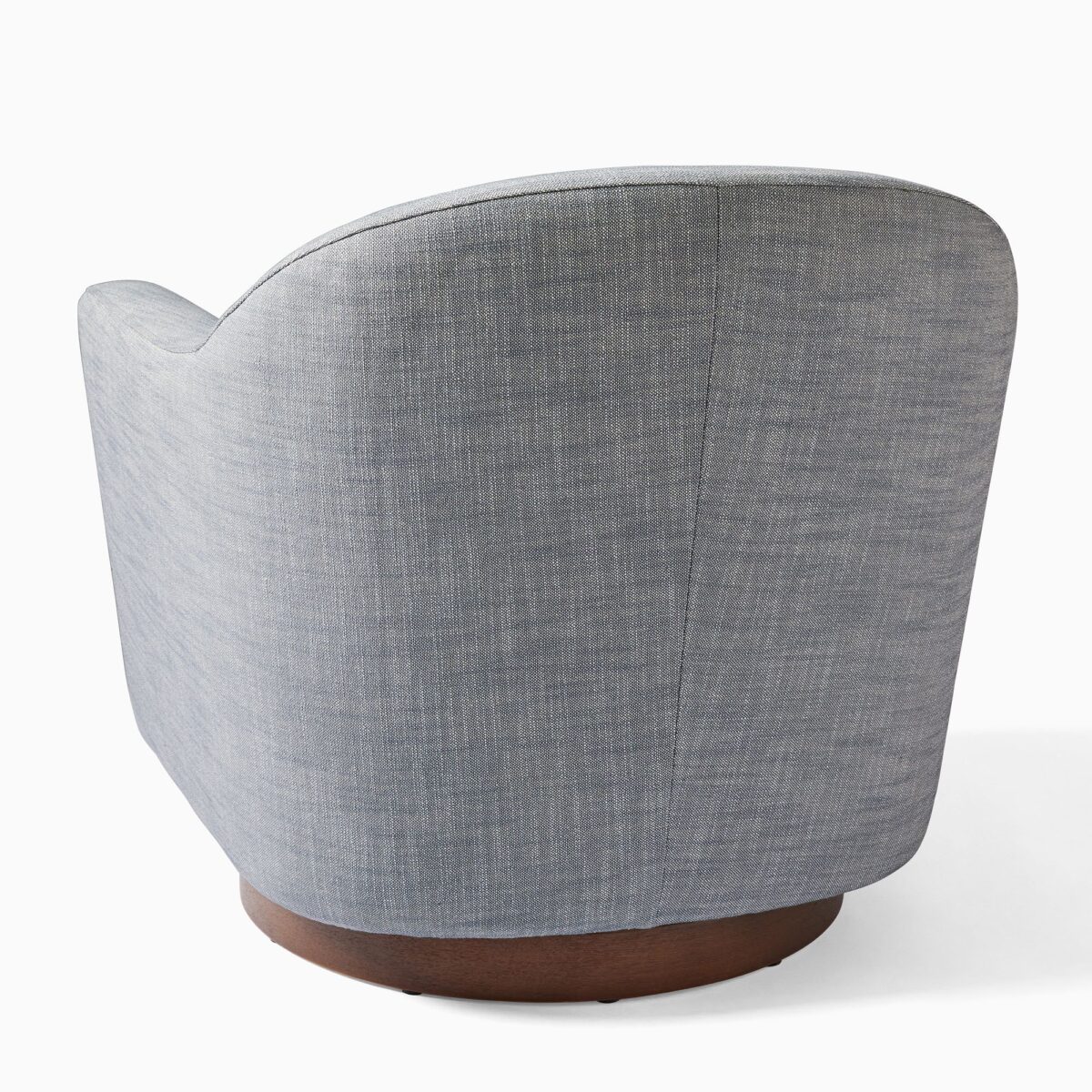 Ayu Swivel Chair - Grey Finish - Image 6