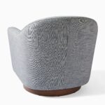 Ayu Swivel Chair - Grey Finish - Image 6