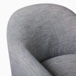 Ayu Swivel Chair - Grey Finish - Image 5