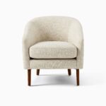 Jonah Teak Lounge Chair - Ivory Finish - Image 2