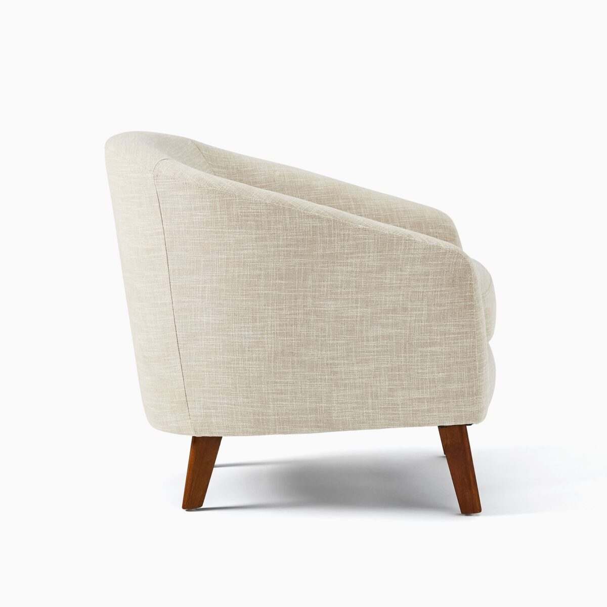 Jonah Teak Lounge Chair - Ivory Finish - Image 3