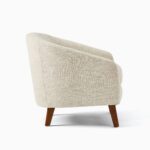 Jonah Teak Lounge Chair - Ivory Finish - Image 3