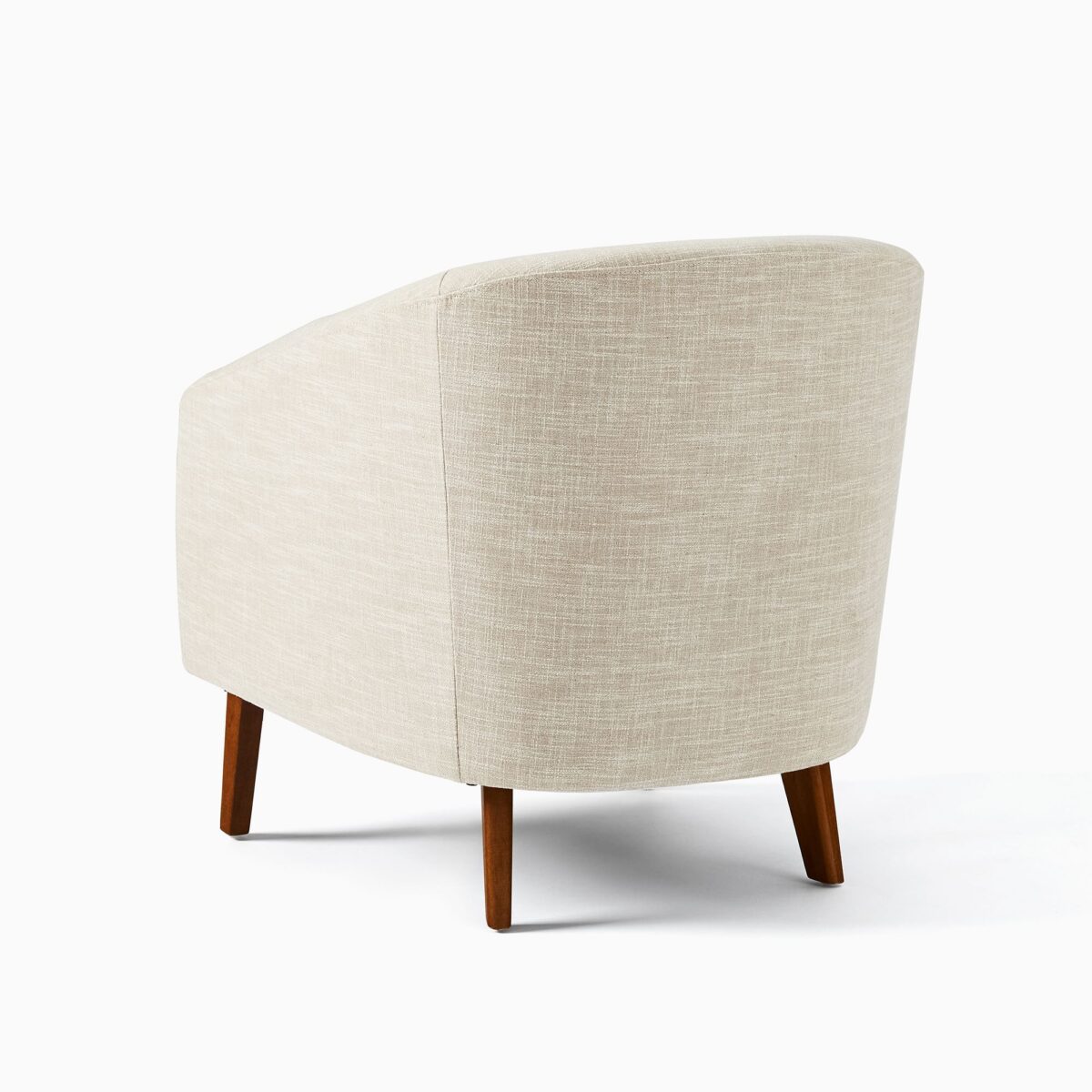 Jonah Teak Lounge Chair - Ivory Finish - Image 4