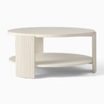 Sari Round Coffee Table - Ivory Finish