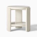 Citra Ivory Side Table - Modern Finish