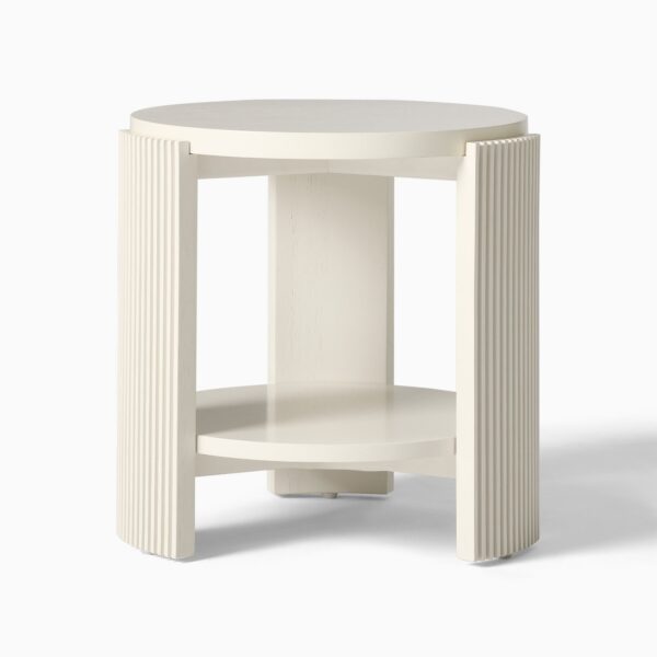 Citra Ivory Side Table - Modern Finish