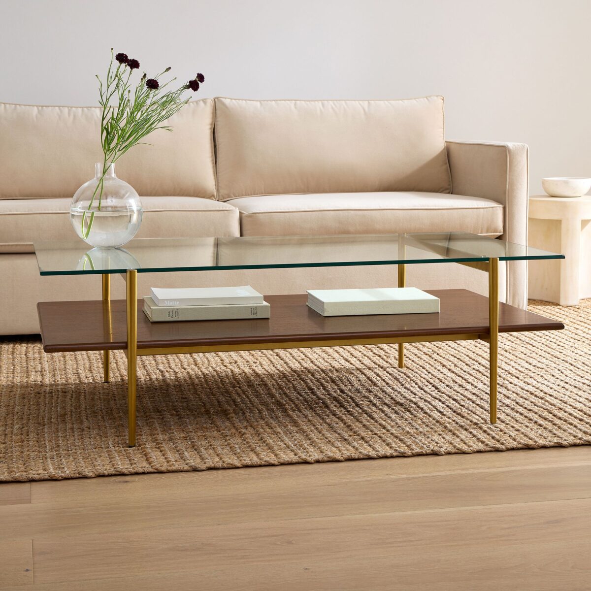 Gading Glass Coffee Table - Modern Finish - Image 5